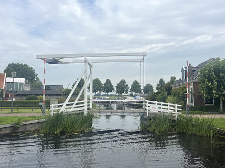 Foto fietsbrug / fietsbrug, Jachthaven
